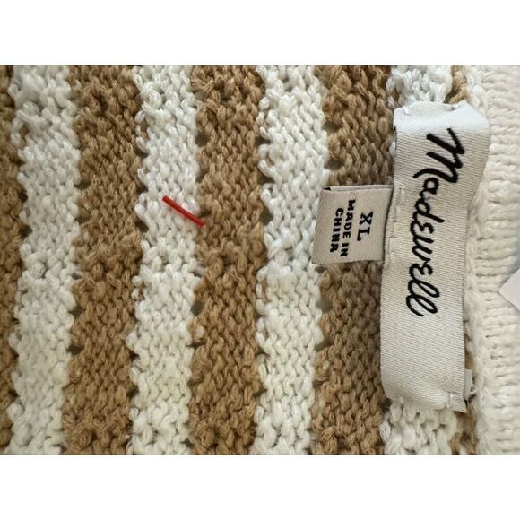 Madewell Women's Striped Open-Stitch Sweater Tank Size M  NWT - Picture 5 of 5